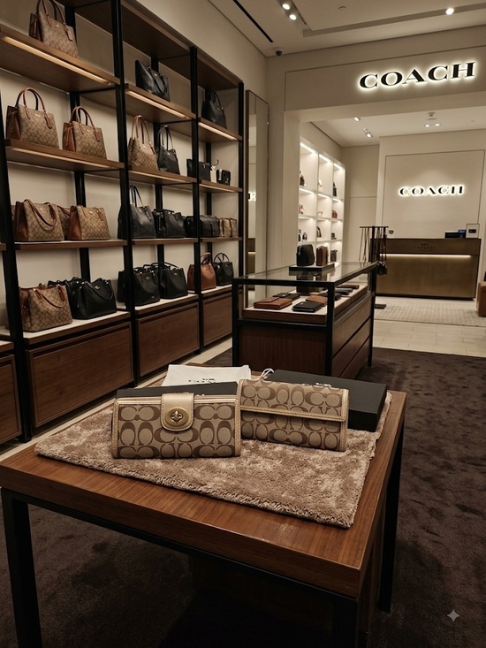Coach Handbags - COACH Signature C Canvas Continental Wallet In Metalic Gold And Tan